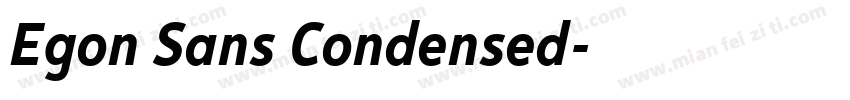 Egon Sans Condensed字体转换